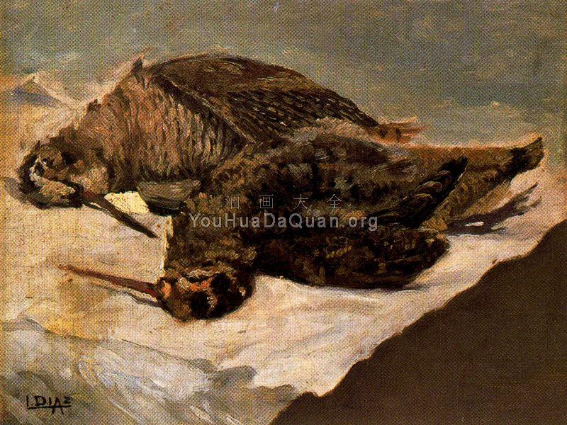 Bodegon de becadas - 伊格纳西奥·狄亚兹·奥拉诺